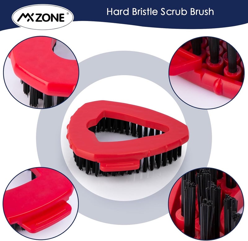 MXZONE Scrubber Mop Head Replacement Compatible with O Cedar EasyWring 1 Tank System, Spin Mop Scrub Brush Head, Hard Bristle Cleaning Brush Attachment for Kitchen Tile Floor, Not Fit RinseClean - Image 3